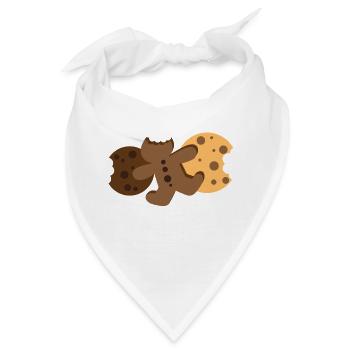 Kekse Kekse allein Lebkuchenmann - Bandana - Weiß - Vorne
