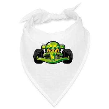 Smiley Car - Bandana - Weiß - Vorne