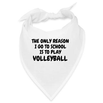 Volleyball - Volley Ball - Volley-Ball - Sport - Bandana - Weiß - Vorne