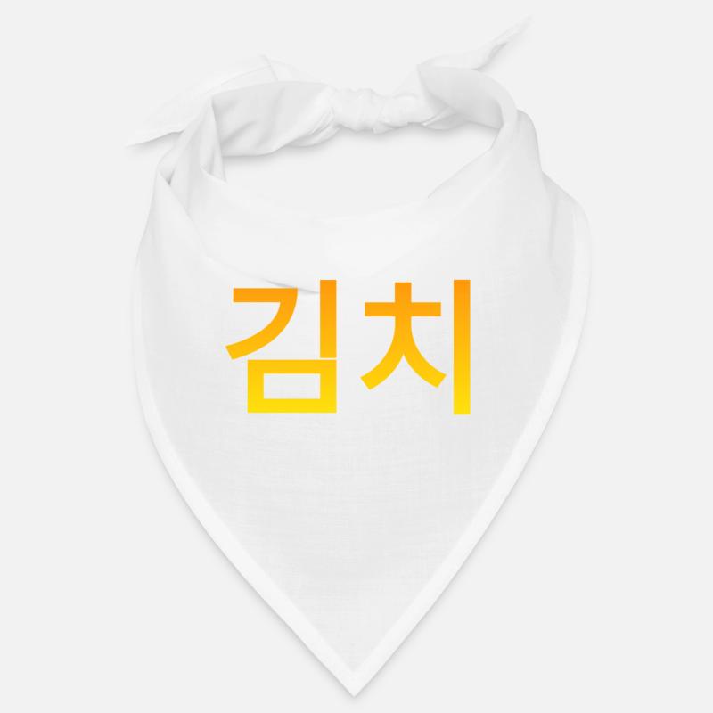 Kimchi - cuisine coréenne. Écrit en Hangul Bandana