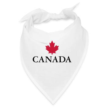 Canada Ottawa Ahorn Maple Leaf Kanada Amerika - Bandana - Weiß - Vorne