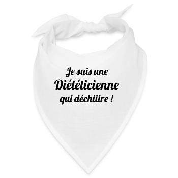 Diätassistent / Diätetik / Regime / Ernährung - Bandana - Weiß - Vorne