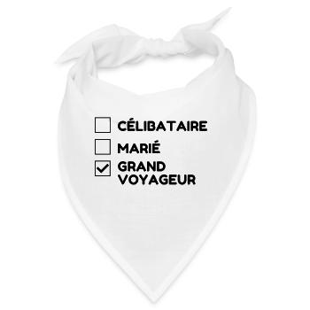 Reisen / Reisende / Urlaub / Tourismus - Bandana - Weiß - Vorne