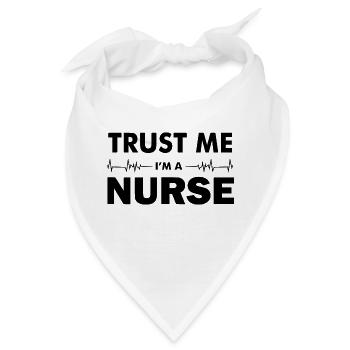 Nurse Doctor Hospital Krankenschwester - Bandana - Weiß - Vorne