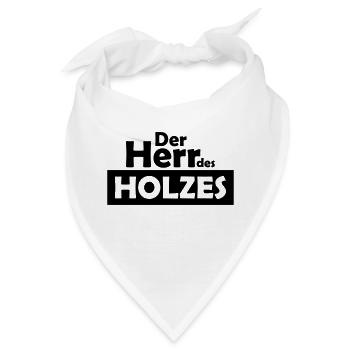 der herr des holzes - Bandana - Weiß - Vorne