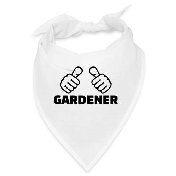 Gärtner - Bandana - Weiß - Vorne
