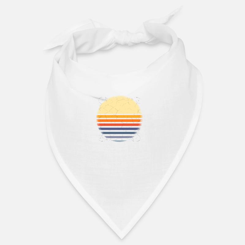 Rétro Sunset - Bandana - blanc