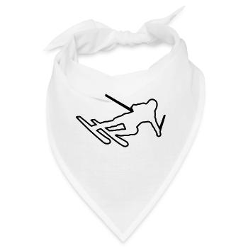 ski - Bandana - Weiß - Vorne