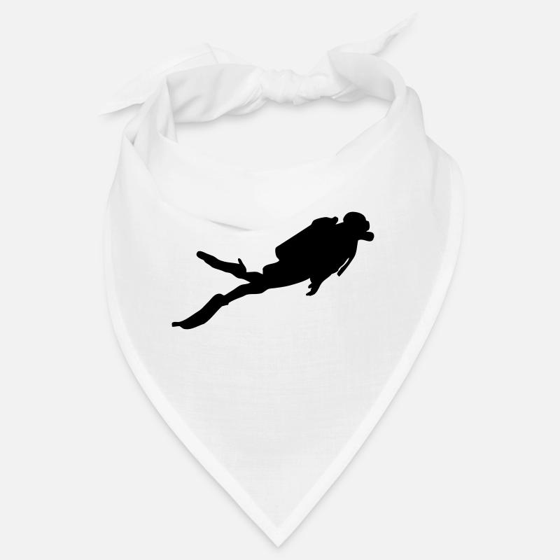 Plongée - Plongeur - Plongée - Bandana - blanc