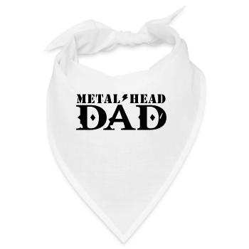 metal head papa - Bandana - Weiß - Vorne