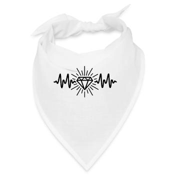 Diamant - Bandana - Weiß - Vorne