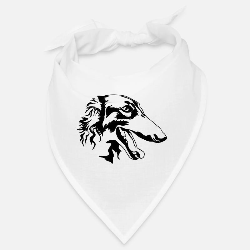Tête de Barzoï Bandana
