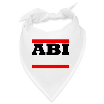 Abi - Motiv zum personalisieren - Bandana - Weiß - Vorne
