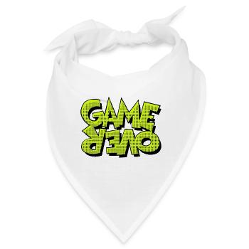 Game Over Retro-Pixel-Design - Bandana - Weiß - Vorne