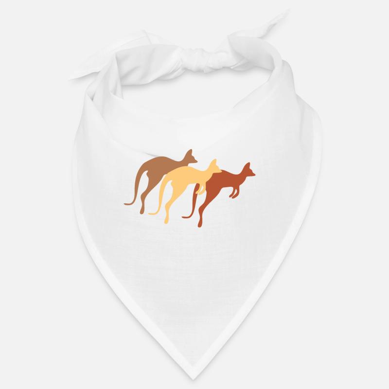 Känguru - Bandana - Weiß