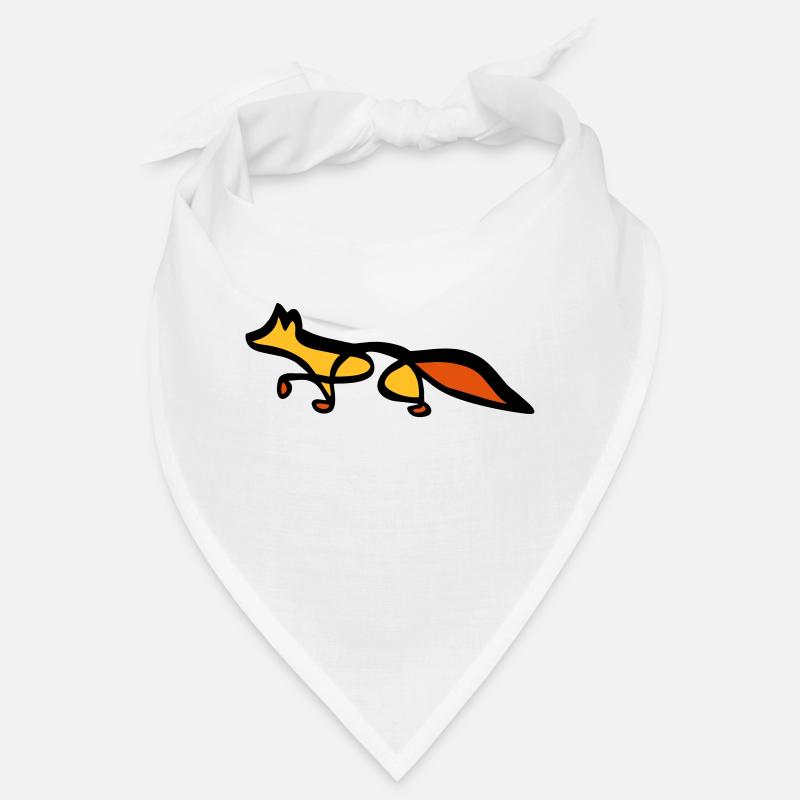 Fox - Line Art - Choose your colour Bandana