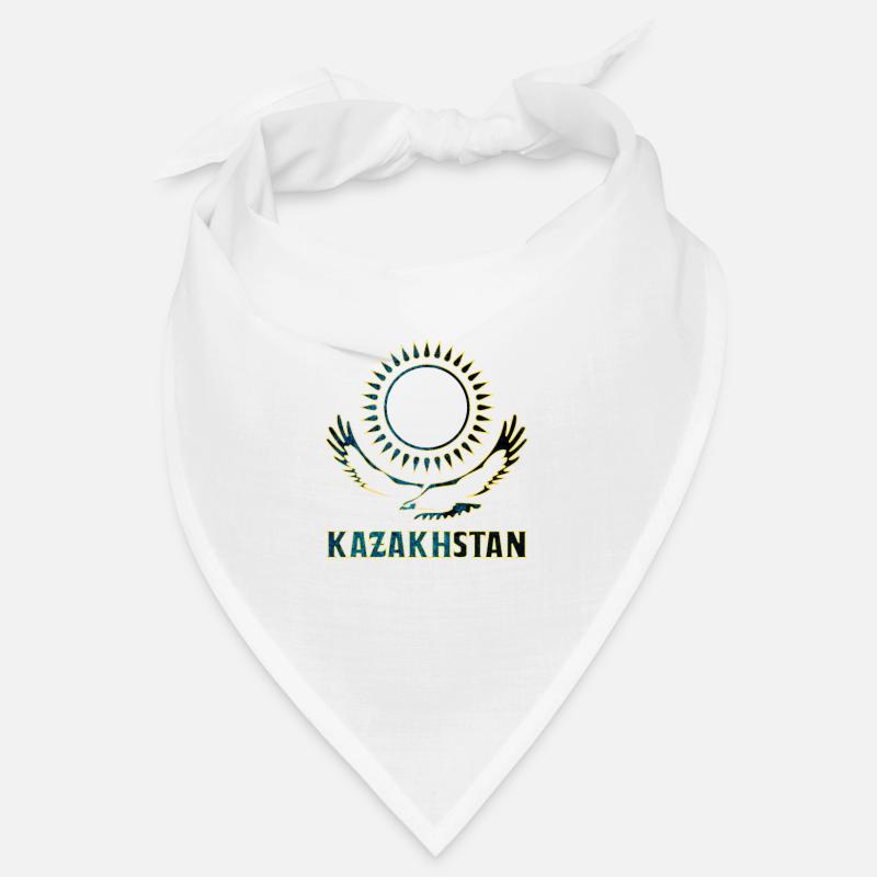Kasachstan Steppenadler Geschenk - Bandana - Weiß