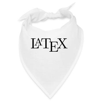 LaTeX - Bandana - Weiß - Vorne