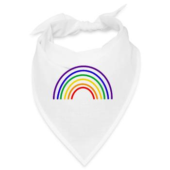 RAINBOW LOVE - Bandana - Weiß - Vorne