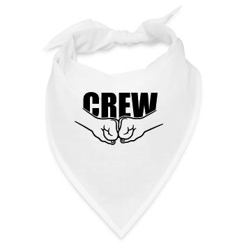Faustschlag Crew Team - Bandana - Weiß - Vorne