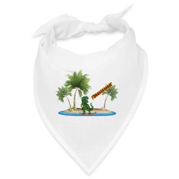 Islands Tropical TRAAAAAAAX - Bandana - Weiß - Vorne