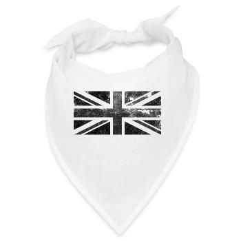 Black Union Jack beunruhigte Vintage Retro-Flagge - Bandana - Weiß - Vorne