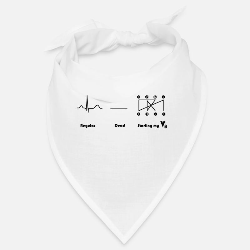 V8 engine Crossplain Heartbeat design Bandana