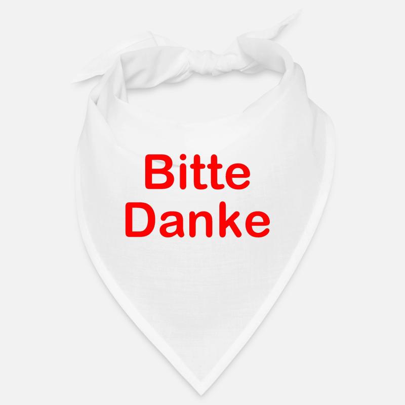 Spruch Bitte Danke Rot Bandana