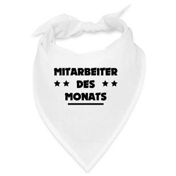 Mitarbeiter des Monats - Bandana - Weiß - Vorne