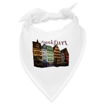Frankfurt , Stadt - Bandana - Weiß - Vorne