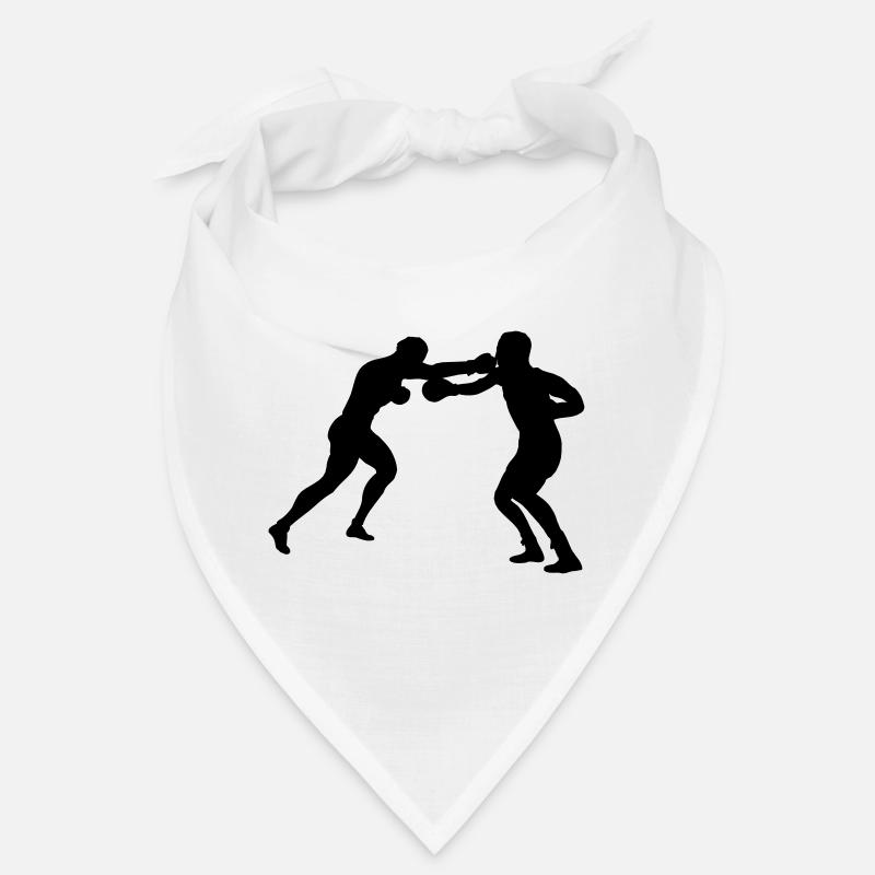 Combat de boxe - Bandana - blanc