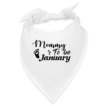 Werdende Mutter Januar - Bandana - Weiß - Vorne