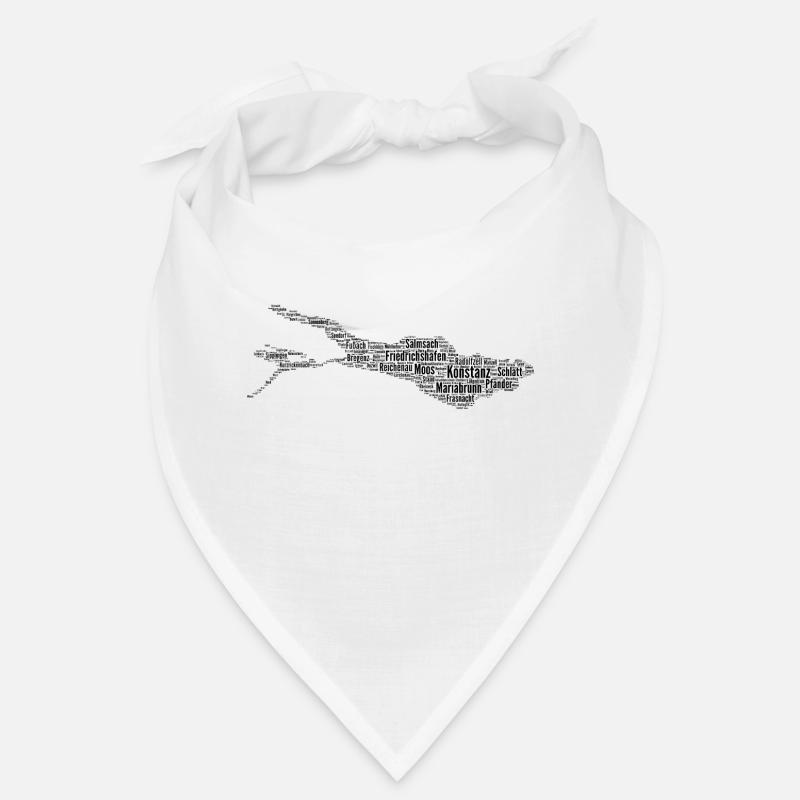 Bodensee | Wolke | Schwarz Bandana