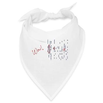 Wow Signal - Bandana - Weiß - Vorne