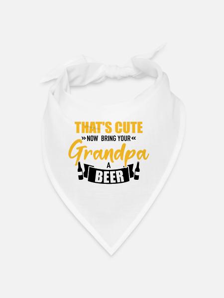 Grandfather - Bandana - white - Front