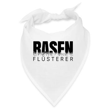 Rasenflüsterer - Rasen Flüsterer Gärtner Garten - Bandana - Weiß - Vorne