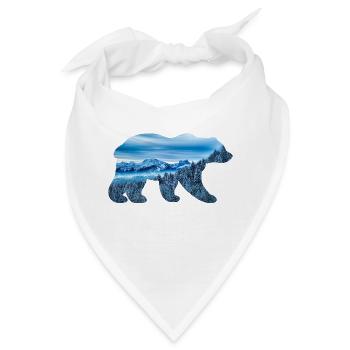 Saisonale Tiere - Winter Edition - Bandana - Weiß - Vorne