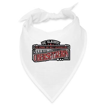 Übersetzer Übersetzerin Geschenk Dolmetscher - Bandana - Weiß - Vorne