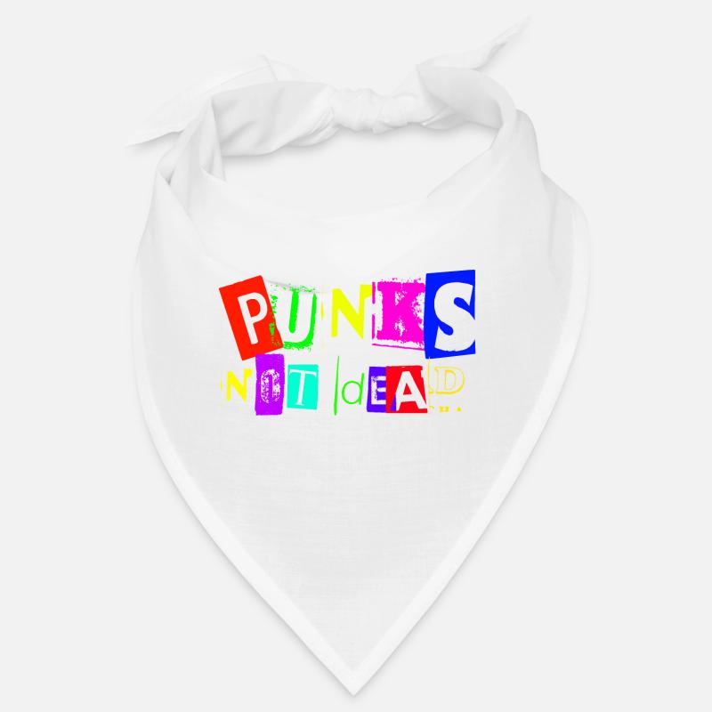 PUNKS NOT DEAD - Bandana - Weiß