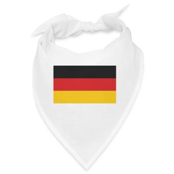 Deutschland Flagge - Bandana - Weiß - Vorne