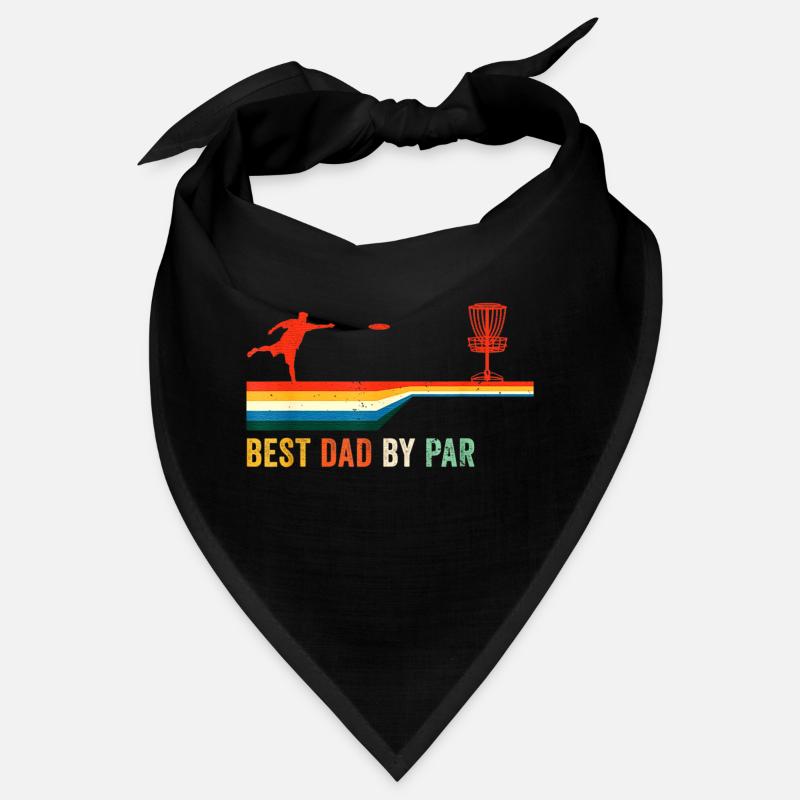 Best Dad By Par Disc Golf Golfing Golfer Gift Disk Bandana