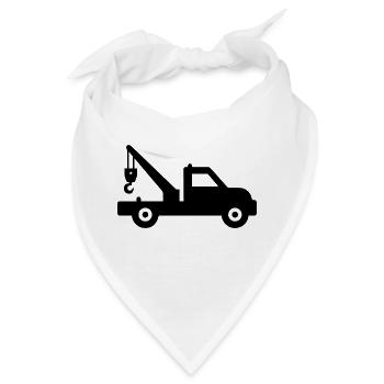 Der Abschleppwagen service 24h - Bandana - Weiß - Vorne