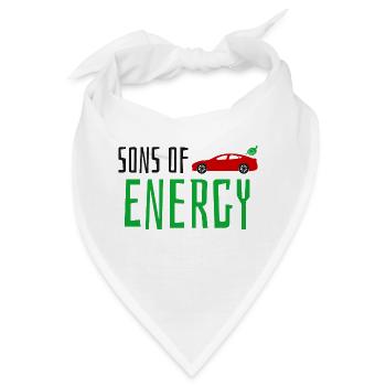 Elektroauto saubere Energie Sons of Energy - Bandana - Weiß - Vorne