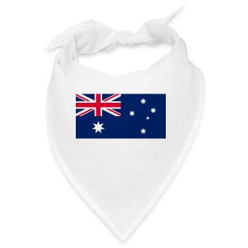 Australische Flagge - Bandana - Weiß - Vorne