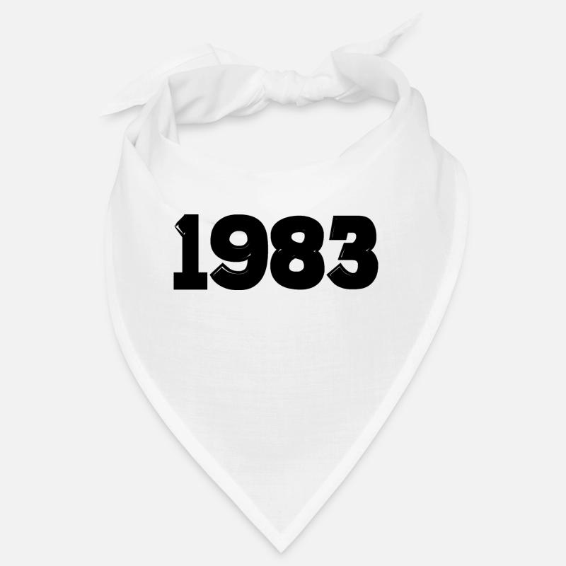 Année 1983 noir Bandana