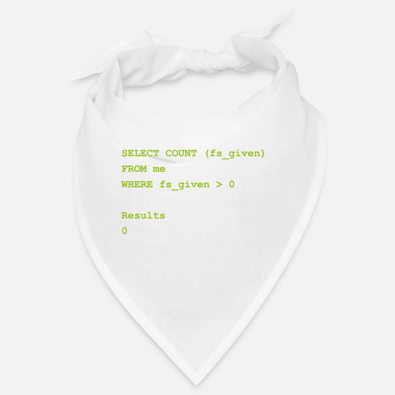 Select count geschenk Programming Informatique Bandana