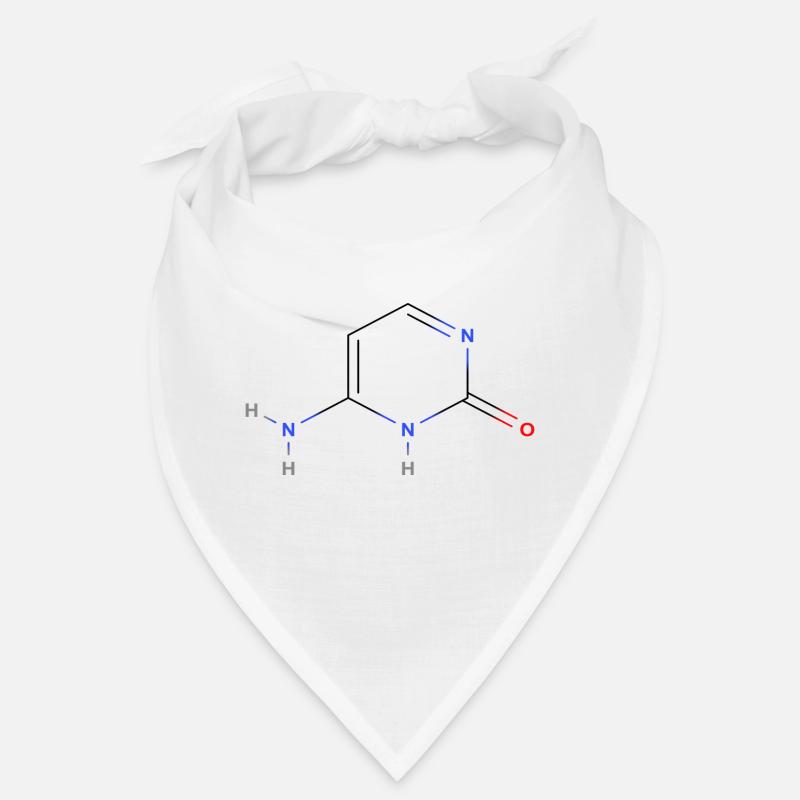 Cytosine Molecule - Colored Structural Formula Bandana