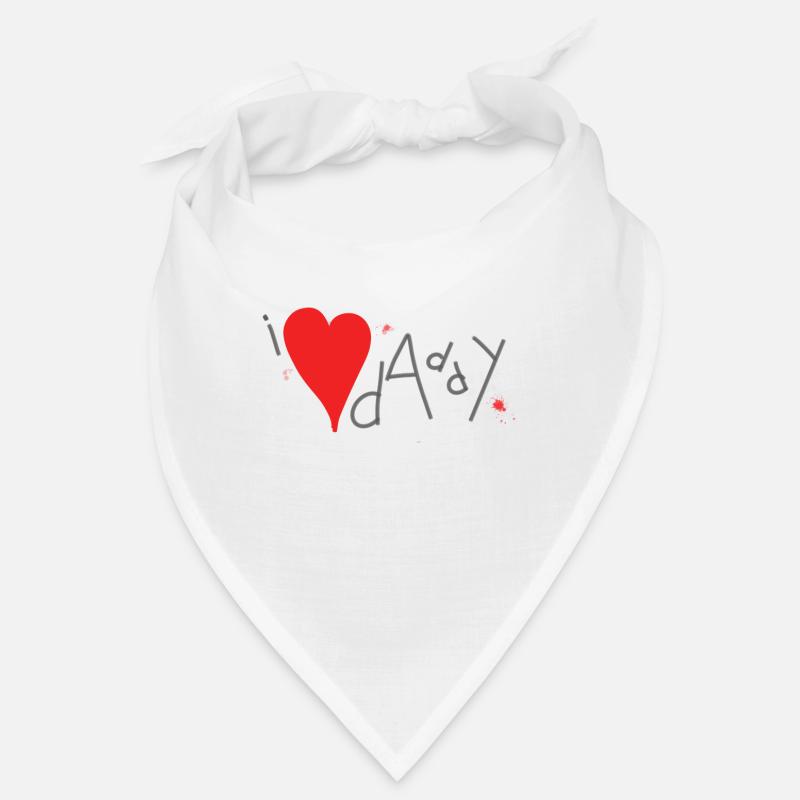 I love daddy mit rotem Herz Bandana