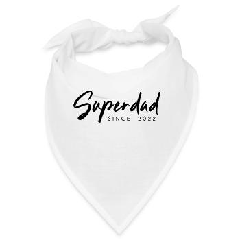 Superdad Vater Papa since 2022 Spruch - Bandana - Weiß - Vorne