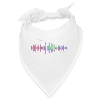 Schallwellen - Bandana - Weiß - Vorne